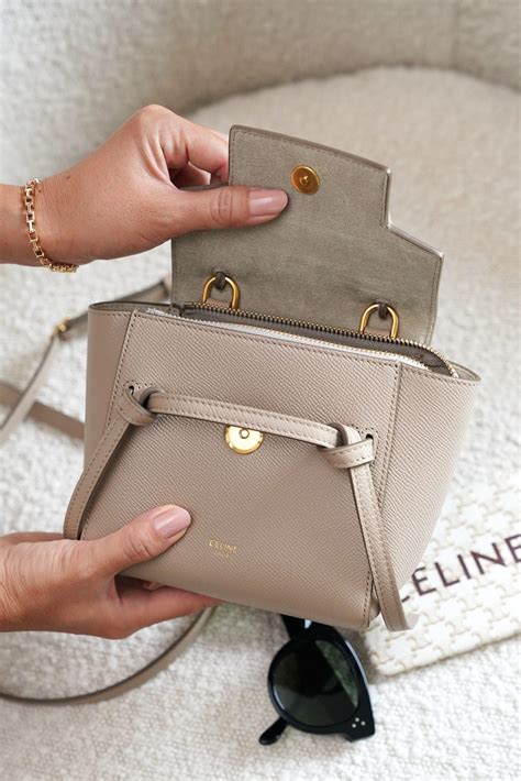 celine pico belt bag taupe|Celine belt bag alternative.